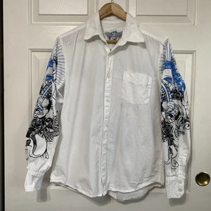 Counter Intelligence Mens Sz M Long Sleeve Button up Graphic Shirt RN# 96415 - Picture 1 of 7