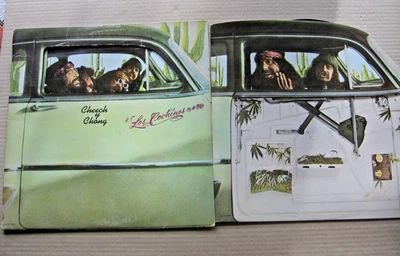 1973 Cheech and Chong Los Cochinos Die Cut Jacket LP Comedy Ode SP77019 Tested - Image 1 of 4