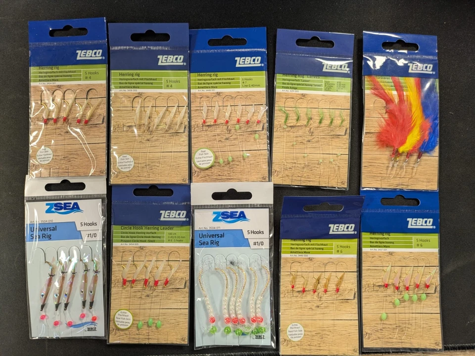 10 x Meeresvorfach Hering Vorfach Makrele Makrelenvorfach Heringsvorfach Zebco - Bild 1 von 1