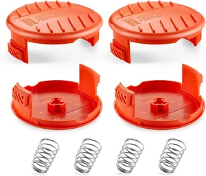 Paquete de 4 tapas de línea de recortadora y resorte para cubiertas de tapa de carrete de repuesto BLACK+DECKER - Imagen 1 de 7