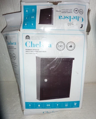 ARCHITECTURAL MAILBOXES Chelsea Locking Wall Mount Mailbox Rubbed Bronze - Image 1 of 2