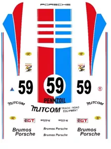 #59 Calcomanía tobogán acuático escala 1/18 BRUMOS PORSCHE - Imagen 1 de 3