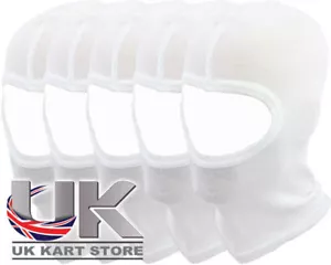 Bianco Gara Passamontagna X 5 Arai Bell Sparco Caschi Taglia Unica Go Kart - Foto 1 di 1
