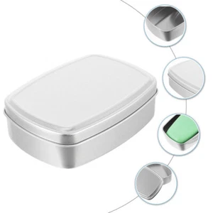 Aluminum Box Scent Soap Tins Made of Containers with Lids Travel - Picture 1 of 12