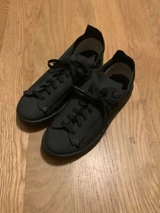 Y-3 Yohji Yamamoto Adidas Stan Smith 5M 6.5W Black Shoes Sneakers - Picture 1 of 6