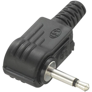 TRUCOMPONENTS 202609 2.5 mm audio jack Plug, right angle,Pins:2 Mono Black - Picture 1 of 1