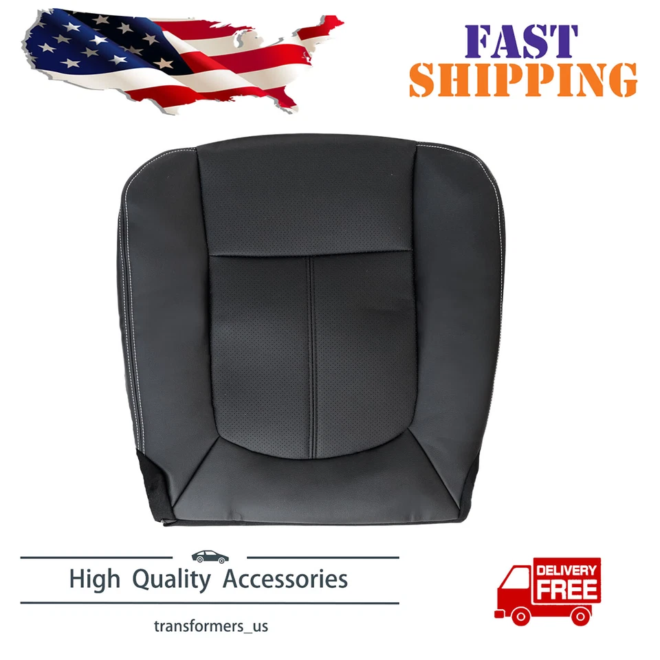 Cubierta de asiento de cuero perforada inferior para conductor Ford F250 Super Duty 2011-2016 Foto 1 de 4