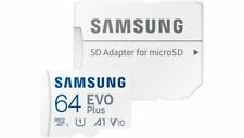 Micro SD Card Samsung Evo plus 64GB Memory Class10 130MBs Lot Choice Genuine