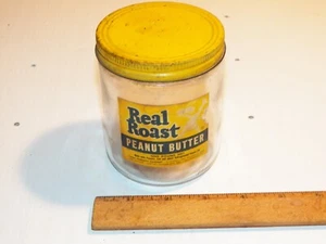Vintage REAL ROAST PEANUT BUTTER Jar - TABLE PRODUCTS COMPANY; San Francisco, CA - Picture 1 of 5