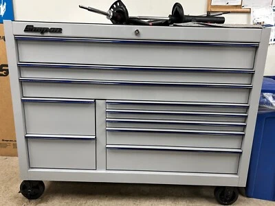 Snap On Tool Box (55” KCP1422BLC w/ Power Drawer & SpeeDrawer) Arctic Silver - Image 1 of 4