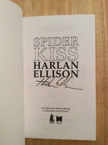 Autografato Da Harlan Ellison - Ragno Kiss Arc Sc. 1st/1st + Pic W/Bookplate - Picture 1 of 11