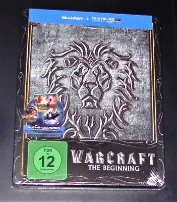 WARCRAFT THE BEGINNING  LIMITIERTE GEPRÄGTE STEELBOOK EDITION BLU RAY NEU & OVP - Bild 1 von 4