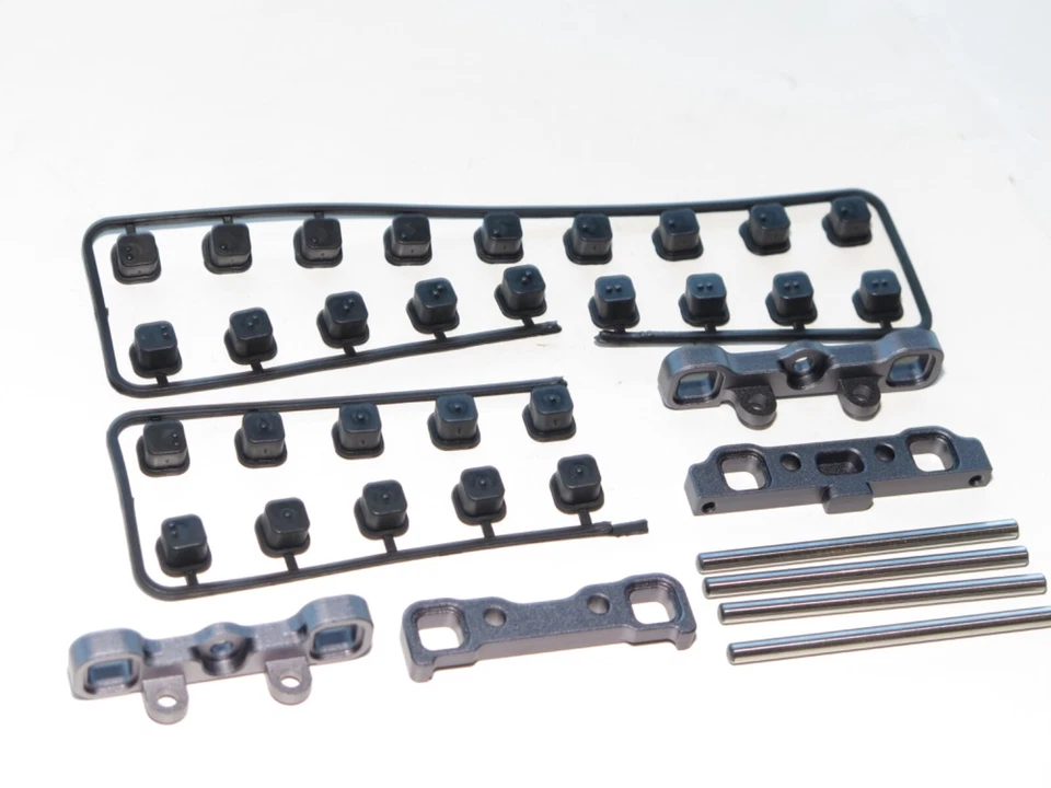 TKR9305 TEKNO NB48 2.2 BUGGY FRONT REAR HINGE PINS SUSPENSION MOUNT BLOCKS - Image 1 of 1