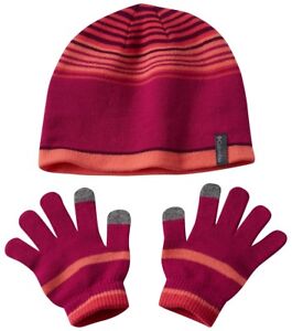 COLUMBIA Youth HAT and GLOVE SET Kid CHILDREN Girl TOUCH SCREEN Compatible NEW &