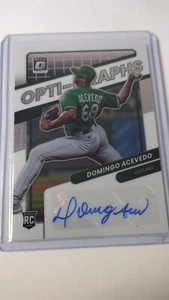 2022 Donruss Optic Domingo Acevedo Opti-Graphs Rookie Auto Oakland Athletics - Picture 1 of 1