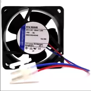 DC24V 3.0W 60X60X25MM 6025 614NHHR 2PIN FOR Siemens Drive Cooling Fan - Picture 1 of 3