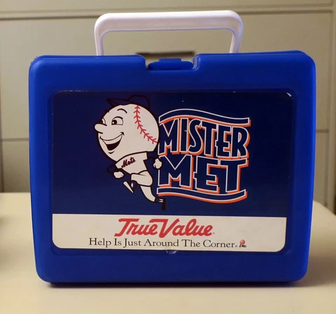 Mr. Met Lunchbox New York Mets Stadium Give Away True Value Advertisement - Rare Cover