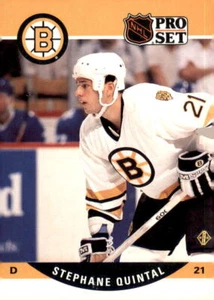 1990-91 Pro Set #410 Stephane Quintal - Picture 1 of 2