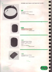 FIAT 850T 124 127 128 1100R A/112 RITMO 2 COPRIPEDALE FRENO FRIZIONE FALGA 101 - Imagen 1 de 4
