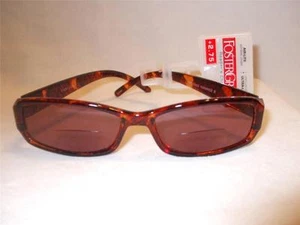 Foster Grant Tortoise BiFocal Tinted Sunglasses Readers 2.00 2.75 NEW - Foto 1 di 1