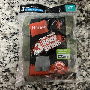 🔥 4T Hanes Toddler Boys Boxer Briefs 3 Pair ComfortSoft Tagless Camo - Picture 1 of 2