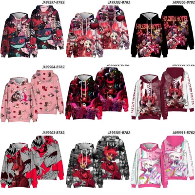 Hazbin Hotel Alastor Angel Dust 3D Hoodies Vaggie Charlie Sweatshirts Jackets - Image 1 of 4