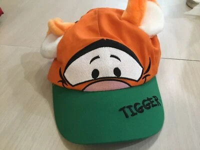 Gorra de béisbol Disney World Tigger sombrero niño pequeño talla naranja orejas cola ajustable Foto 1 de 4