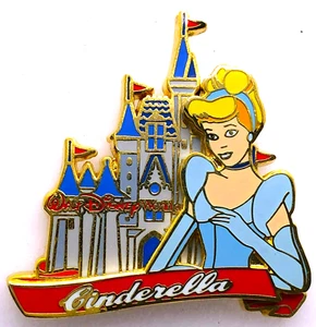 Prendedor de intercambio Disney - 2002 - Walt Disney World - CASTILLO DE CENICIENTA - 2 capas - Imagen 1 de 2