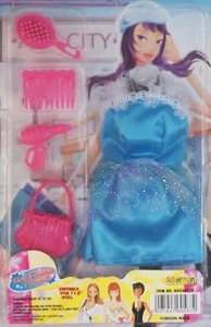 Doll Dresses Playset, Style: ASA CITY [ Suitable for 11.5" Doll ] Turquoise  - Picture 1 of 2
