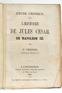 Seltene kritische Studie Napoleon III. LONDON 1865 - Bild 1 von 9