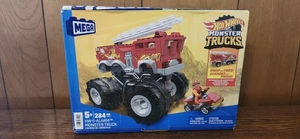 Mega Hot Wheels Juego de construcción de coche de juguete Monster Truck de 5 alarmas 284 piezas Nuevo de Lote Antiguo Sellado - Imagen 1 de 6