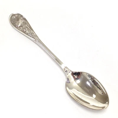 Colher de chá Tiffany & Co Audubon 6-1/4" prata esterlina maciça 47g sem monograma - Imagem 1 de 4