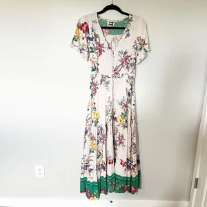 Maxi abito donna Jaase by Anthropologie rapsodia bottoni davanti piccolo - Foto 1 di 12