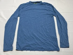 Tasc Men's Carrollton Long Sleeve T-Shirt Heather Blue Wicking Soft Size S Flaw - Picture 1 of 10