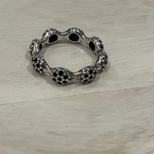 Pandora Love Pods Größe 52 Schwarz CZ & Sterling Silber Ring 190889NCK - Bild 1 von 5