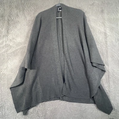 Lands End Poncho Womens OS Open Cardigan Shawl Drape Stretch Flowy Layer Sweater - Image 1 of 4