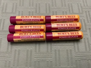 6 Burt's Bees Burts Granatapfel Chap Lippenbalsam feuchtigkeitsspendend 0,15 Unzen Stick Tuben - Bild 1 von 1