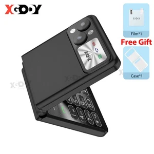 2025 Foldable Flip Unlocked Mobile Phone 2 SIM Card GSM Camera Large Button 2.4" - Picture 1 of 15