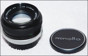 Mint Minolta MC ROKKOR-PF 55mm f1.9. Very clean optics. Front, rear caps. Tested - Picture 1 of 8