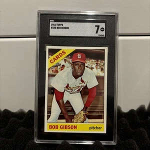 1966 Topps - #320 Bob Gibson SGC 7 NM - Picture 1 of 2