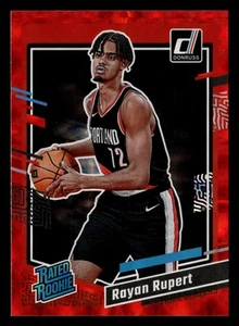 Rayan Rupert 2023-24 Donruss RED INTERNATIONAL #218 Blazers RATED ROOKIE - Bild 1 von 2