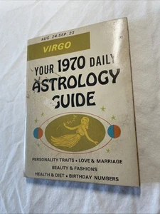 Vintage 1970 Daily Astrology Guide Virgo Paperback - Picture 1 of 12