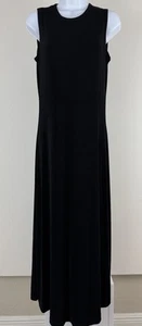 Coldwater Creek schwarzes ärmelloses Maxikleid "Travel Knit" Gr. S neu mit Etikett - Bild 1 von 6