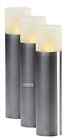 Techmar Oak 12v Post - PACK OF 3 - Garden Lights - Pillar - Stainless Steel