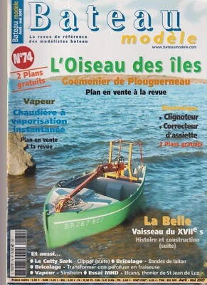 BATEAU MODELE N°74 PLAN : CLIGNOTEUR / LA BELLE / OISEAU DES ILES / CUTTY SARK - Image 1 of 3