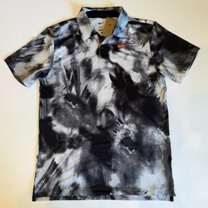 Nike Golf S Mens Dri-fit Polo Camo Print Gray shirt - Swoosh on Back $80 - Picture 1 of 8