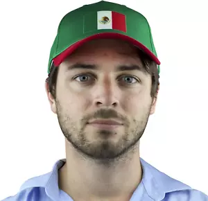 Mexiko Fan Papa Mütze mit Gesichtsmaske Sport Kombi Futbol Fußball Sport Events - Bild 1 von 5