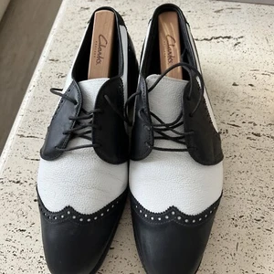 MENS ATHLETIC GOLF SHOE LEATHER Allen Edmonds Fort Worth 2.0 Black White 10 - Picture 1 of 4