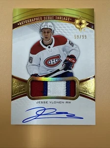 2021-22 Ultimate Collection Autographed Debut Threads ADT-JY Jesse Ylonen /99 - Bild 1 von 2