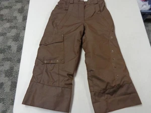 OBERMEYER SNOWBOARD SNOW PANTS BROWN GIRLS SZ 4 LNW - Picture 1 of 3
